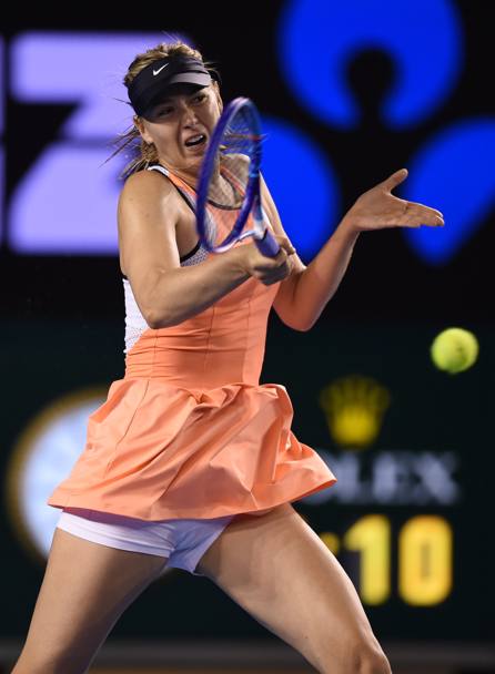 Melbourne, Australia: Maria Sharapova in azione contro la statunitense Lauren Davis (AFP)